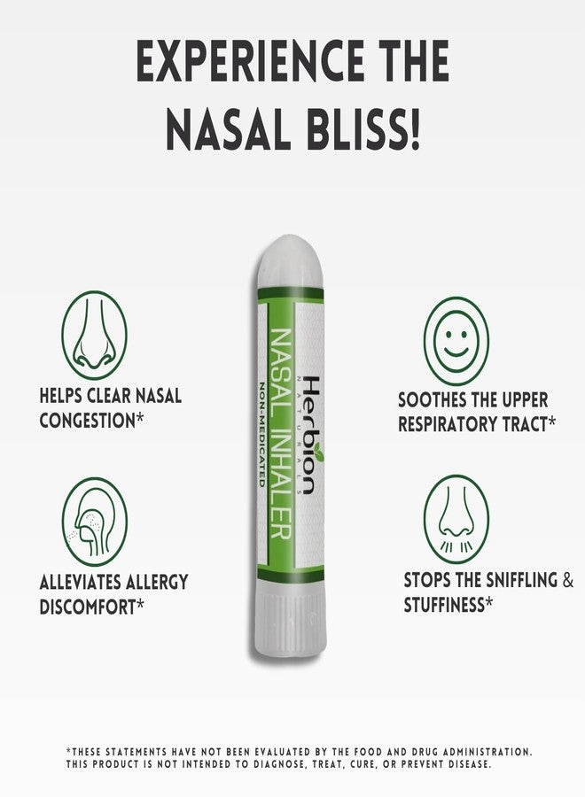 HERBION Naturals Nasal Inhaler Non-Medicated - Relieves Nasal Congestion & Blockage, Sinusitis & Allergic Conditions - 6 Packs - Image 4